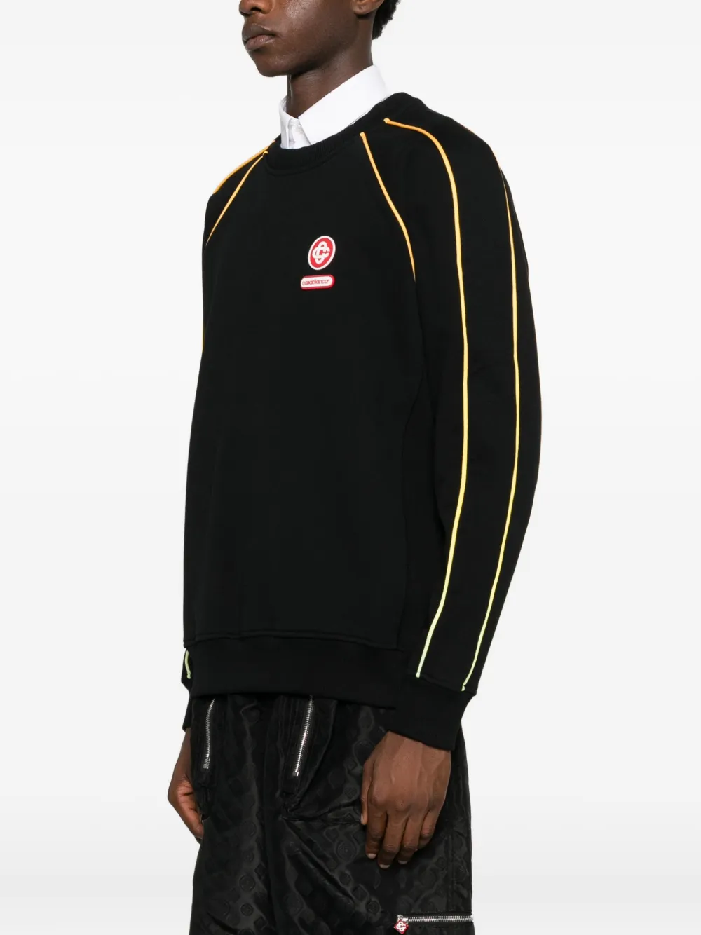 Casablanca Sweater met logopatch Zwart