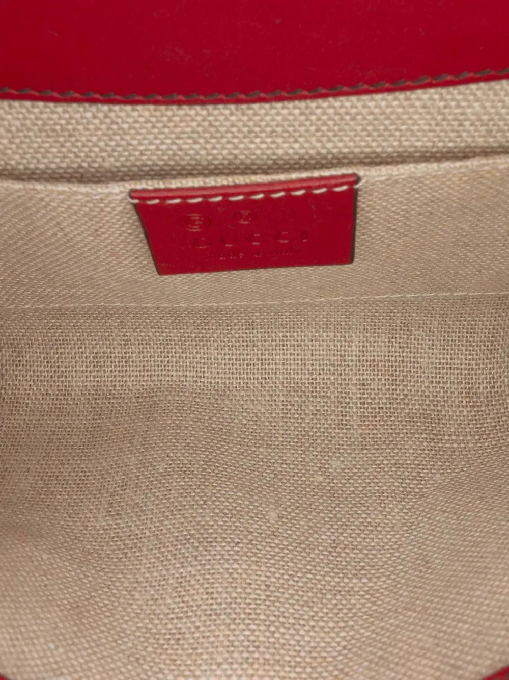 Pre-owned Gucci 2016-2025 Mini Microssima Emily Crossbody Bag In Red