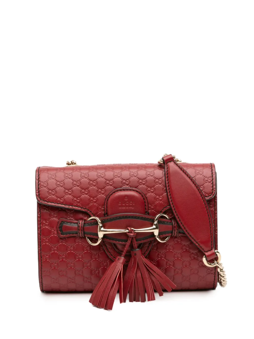 Gucci Pre-Owned 2016-2025 Mini Microguccissima Emily crossbody bag | Red | Image 1