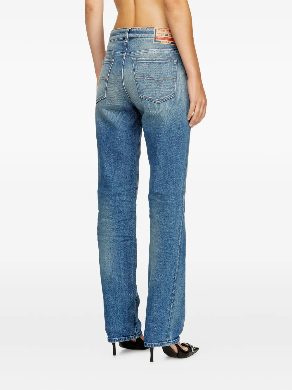 Diesel 1989 D-Mine jeans met knopen Blauw