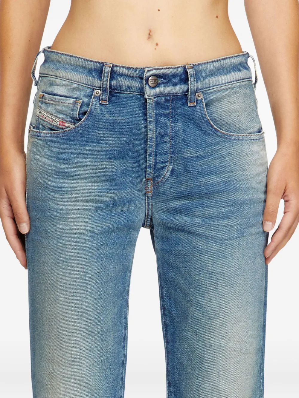 Diesel 1989 D-Mine jeans met knopen Blauw