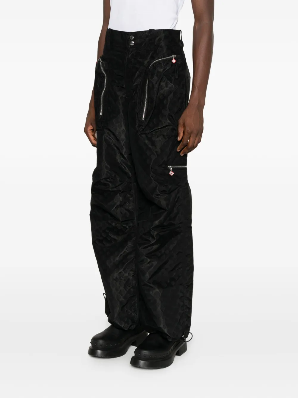 Casablanca Broek met monogram-print Zwart