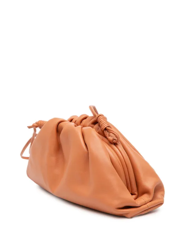 Bottega Veneta Pre-Owned 2012-2025 Lambskin The Mini Pouch Crossbody Bag  Brown FARFETCH IN