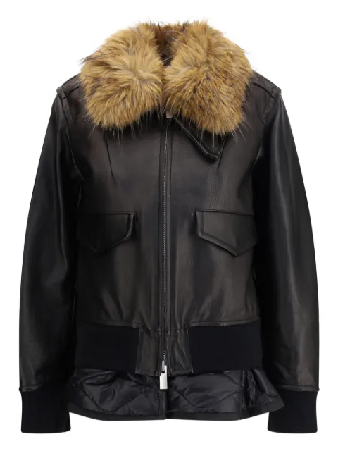 sacai chamarra con cuello