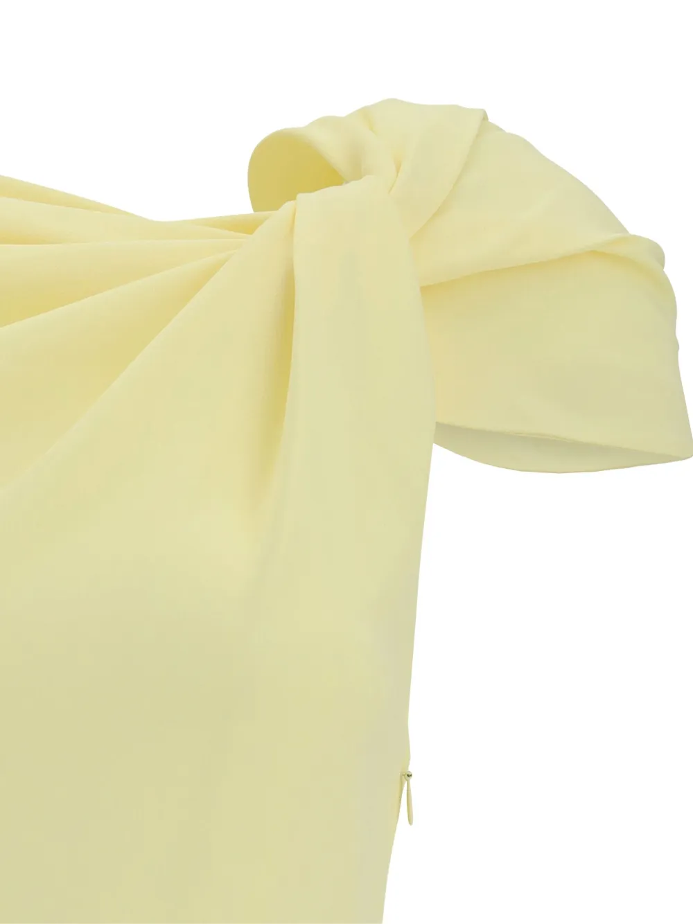 Givenchy Women Draped Midi Cady Dress In Yellow