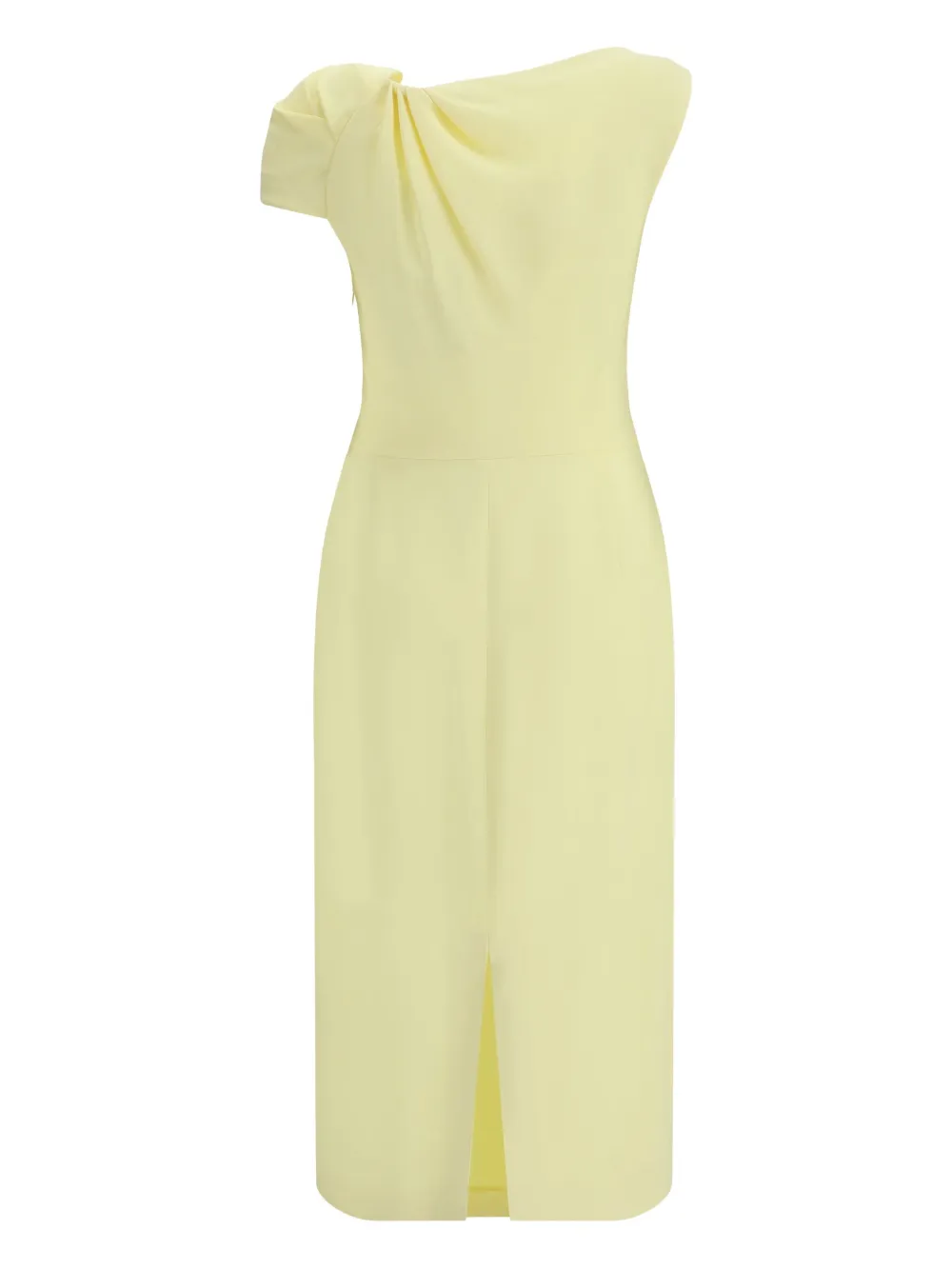 Givenchy draped one-shoulder dress - Geel