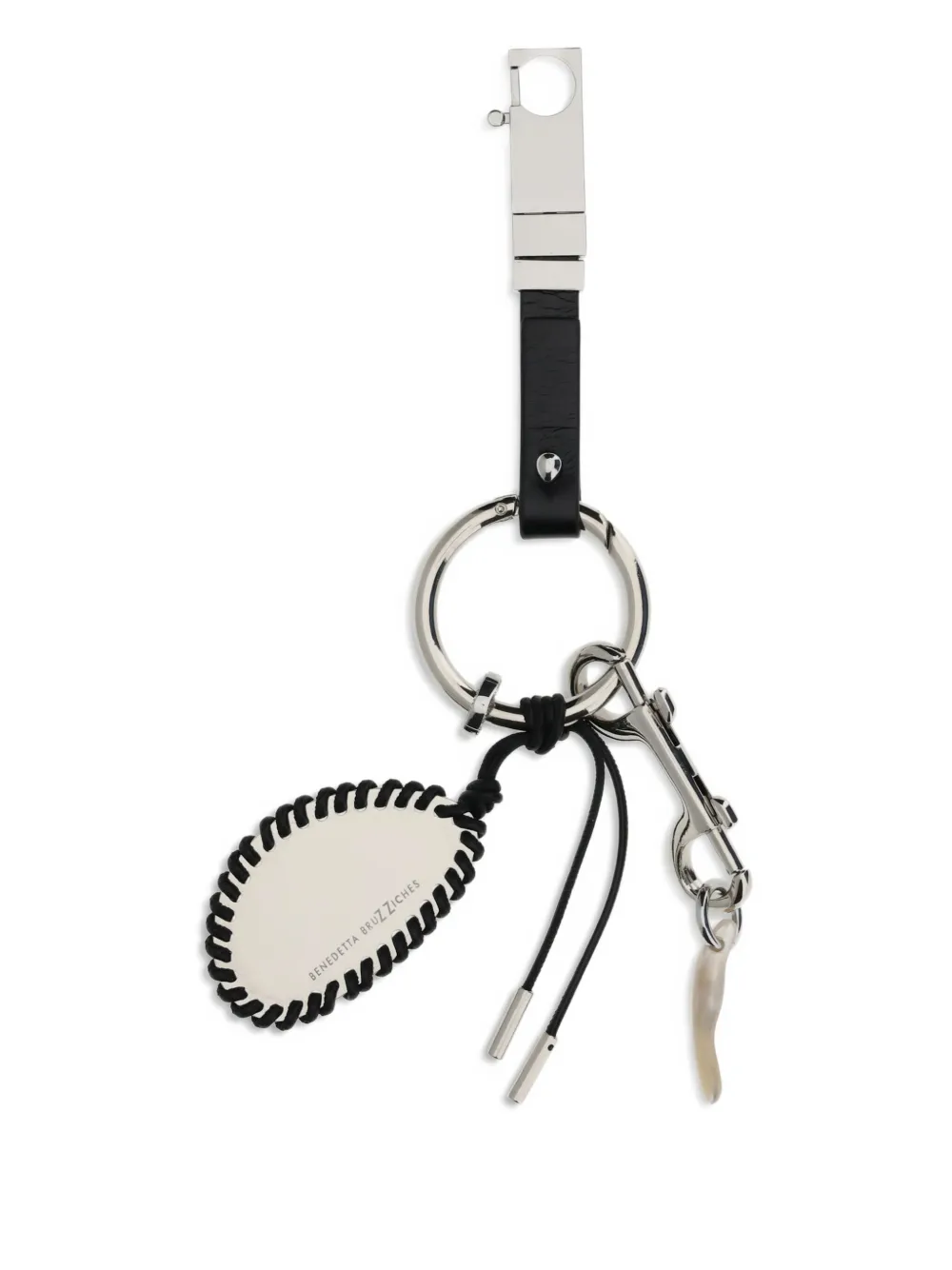 Benedetta Bruzziches Mirror Charm Keyring In Gold