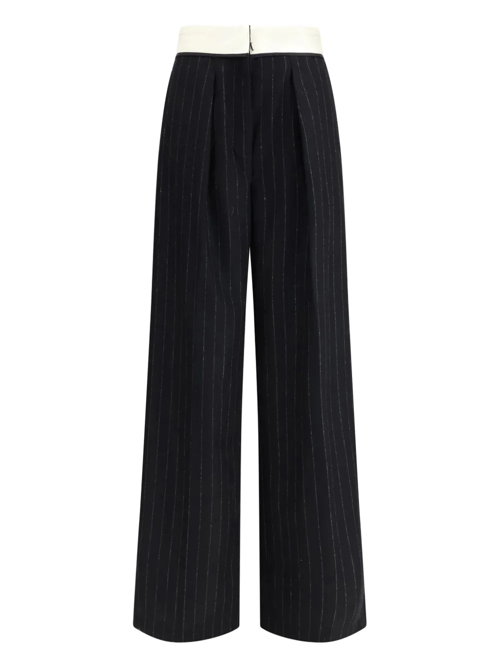Forte Forte pinstripe waistband trousers | Black | Image 1