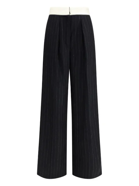 Forte Forte pantalones con rayas diplomáticas estampadas