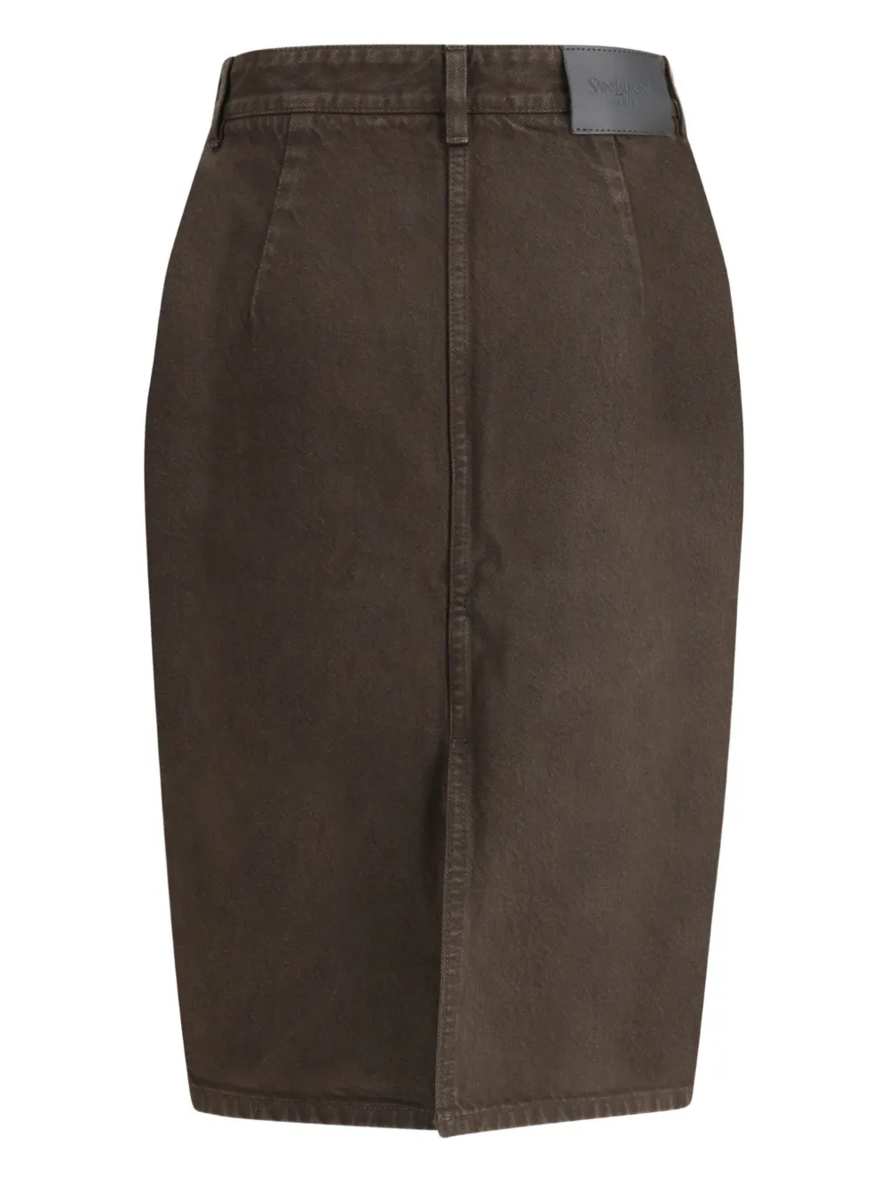 Saint Laurent Katoenen midi-rok - Bruin