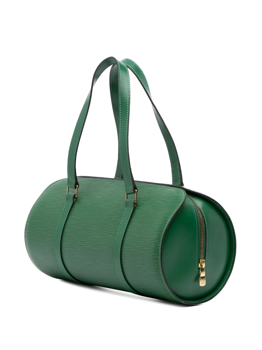 Pre-owned Louis Vuitton 1996 Epi Soufflot Handbag In Green