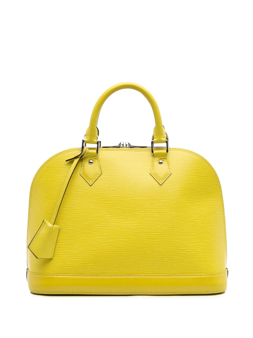 Pre-owned Louis Vuitton 2013 Epi Alma Pm Handbag In Yellow