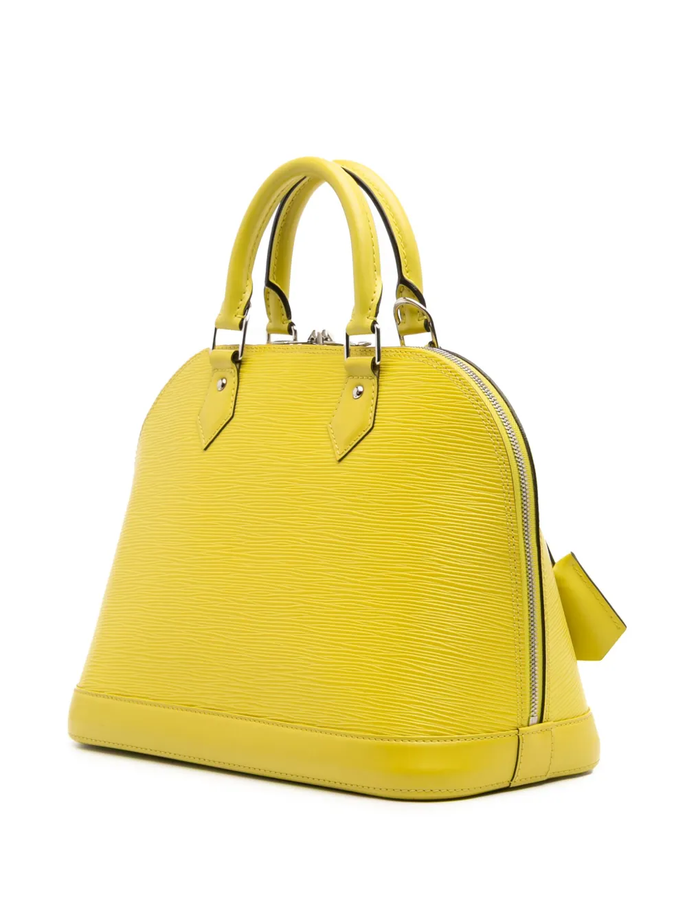 Pre-owned Louis Vuitton 2013 Epi Alma Pm Handbag In Yellow