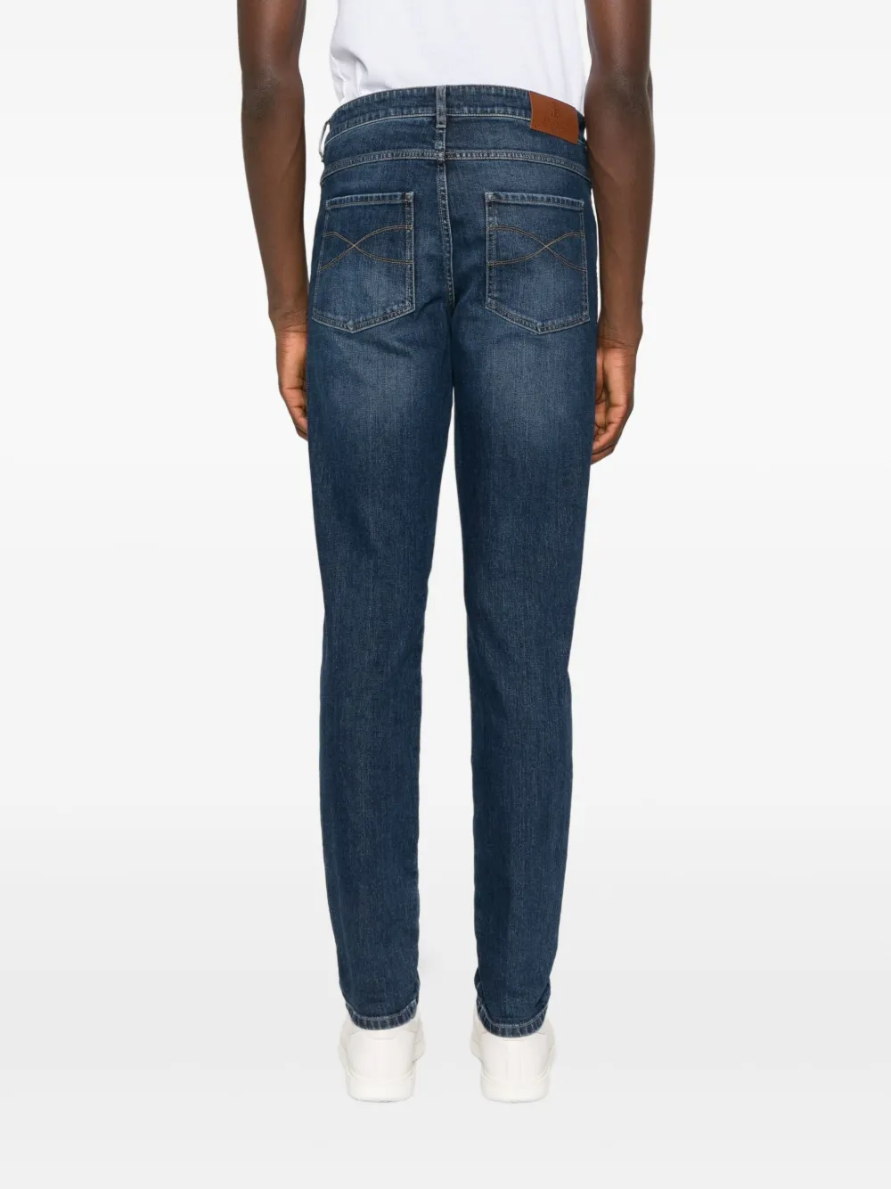 Brunello Cucinelli Jeans met effect Blauw