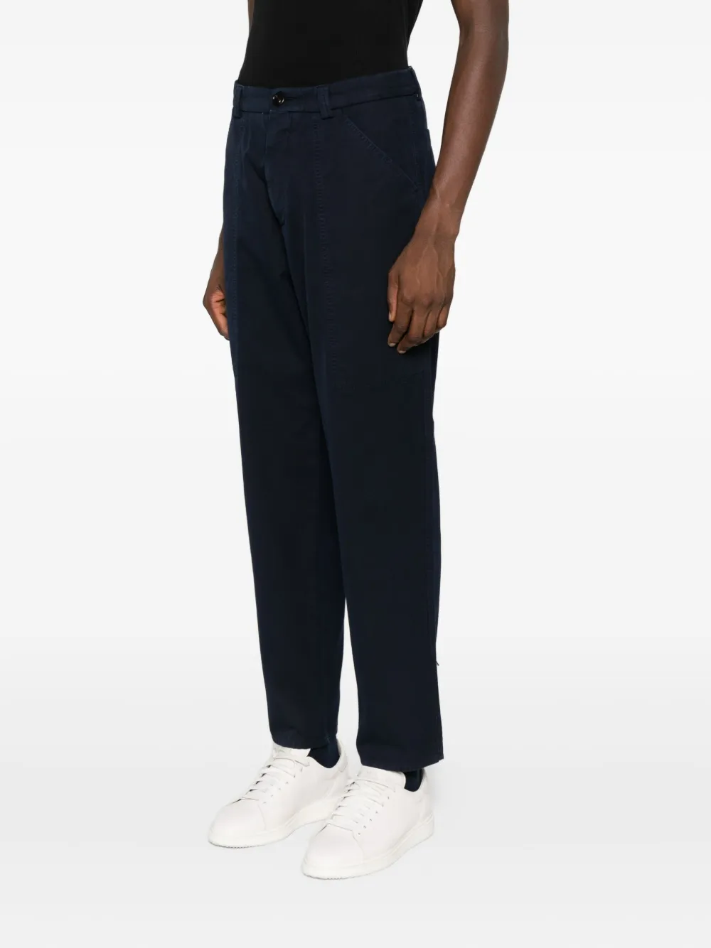 Brunello Cucinelli Broek met vlakken Blauw