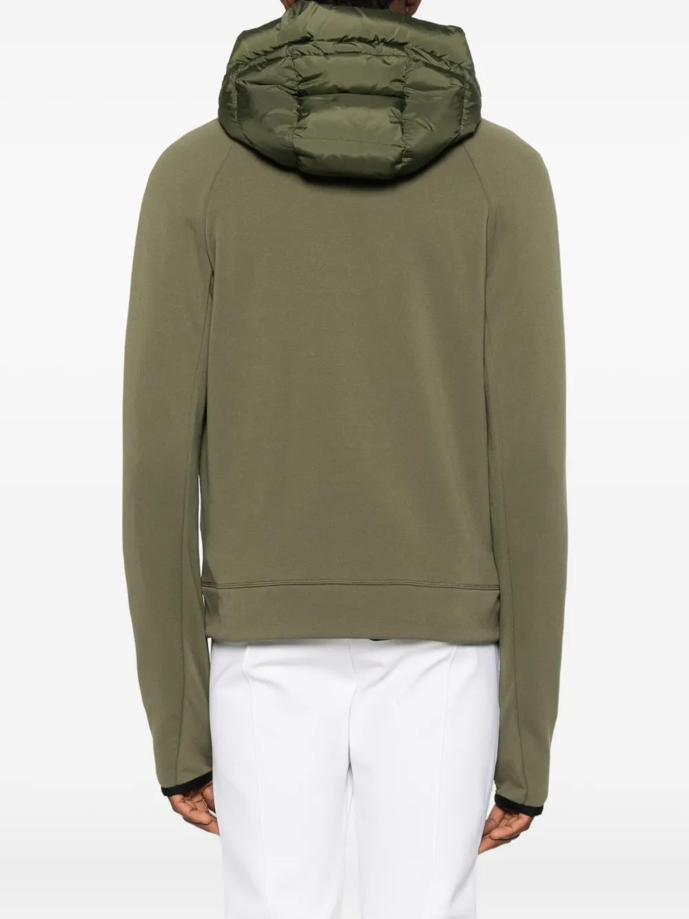 Moncler Grenoble Gewatteerd jack met logopatch Groen