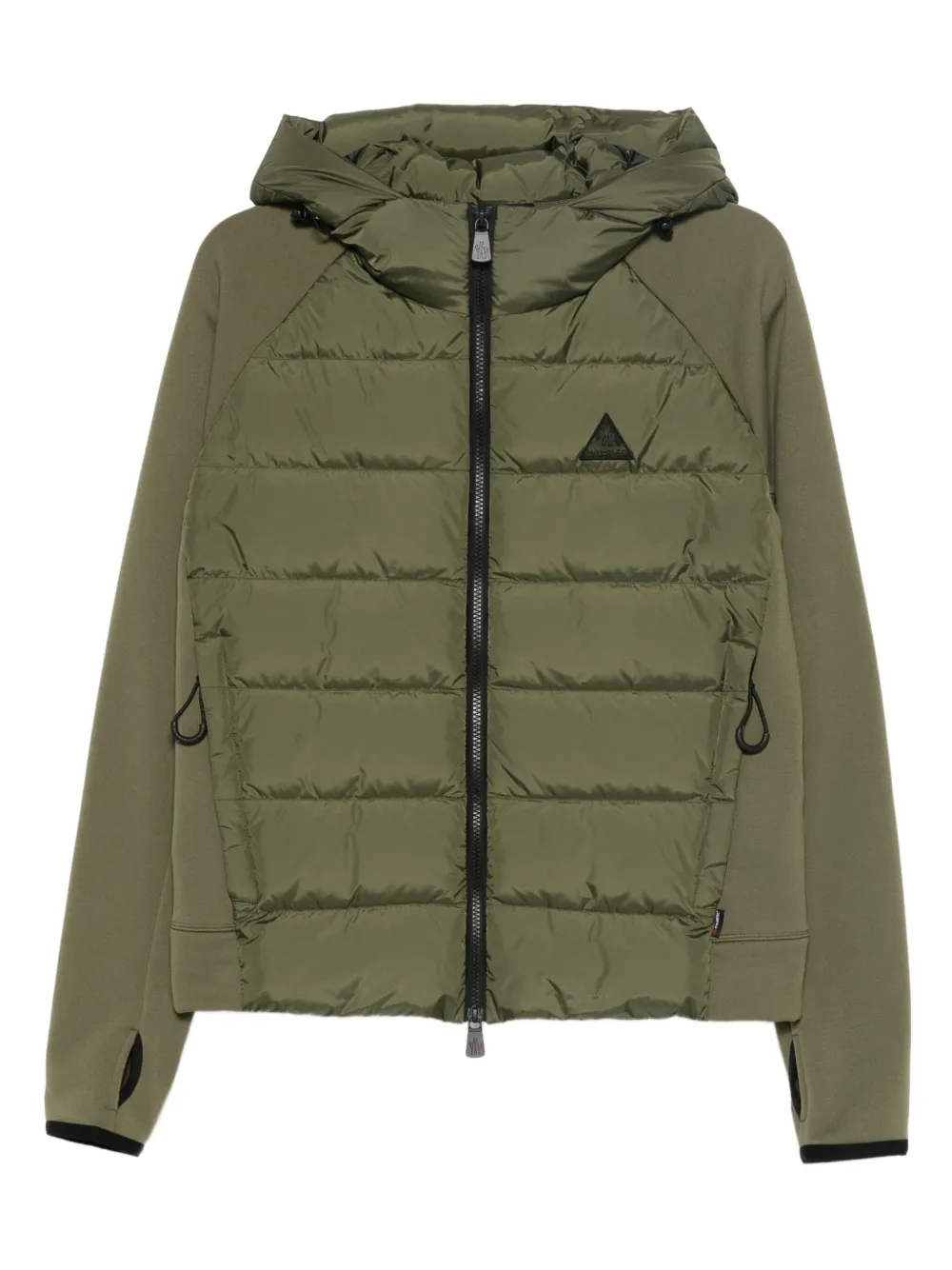 Moncler Grenoble chamarra capitonada con parche del logo | verde | Image 1