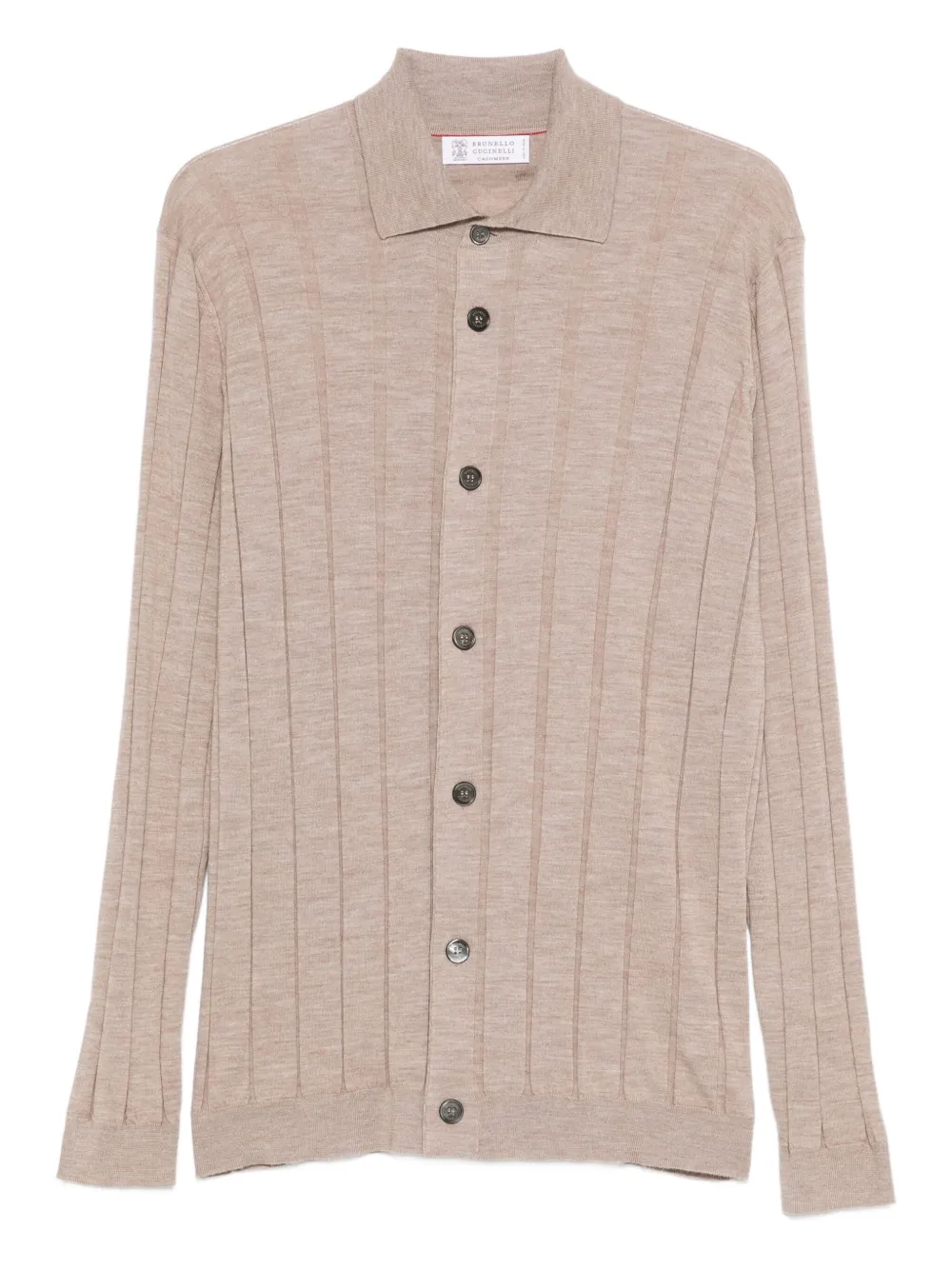 Brunello Cucinelli ribbed-knit cardigan | Neutrals | Image 1
