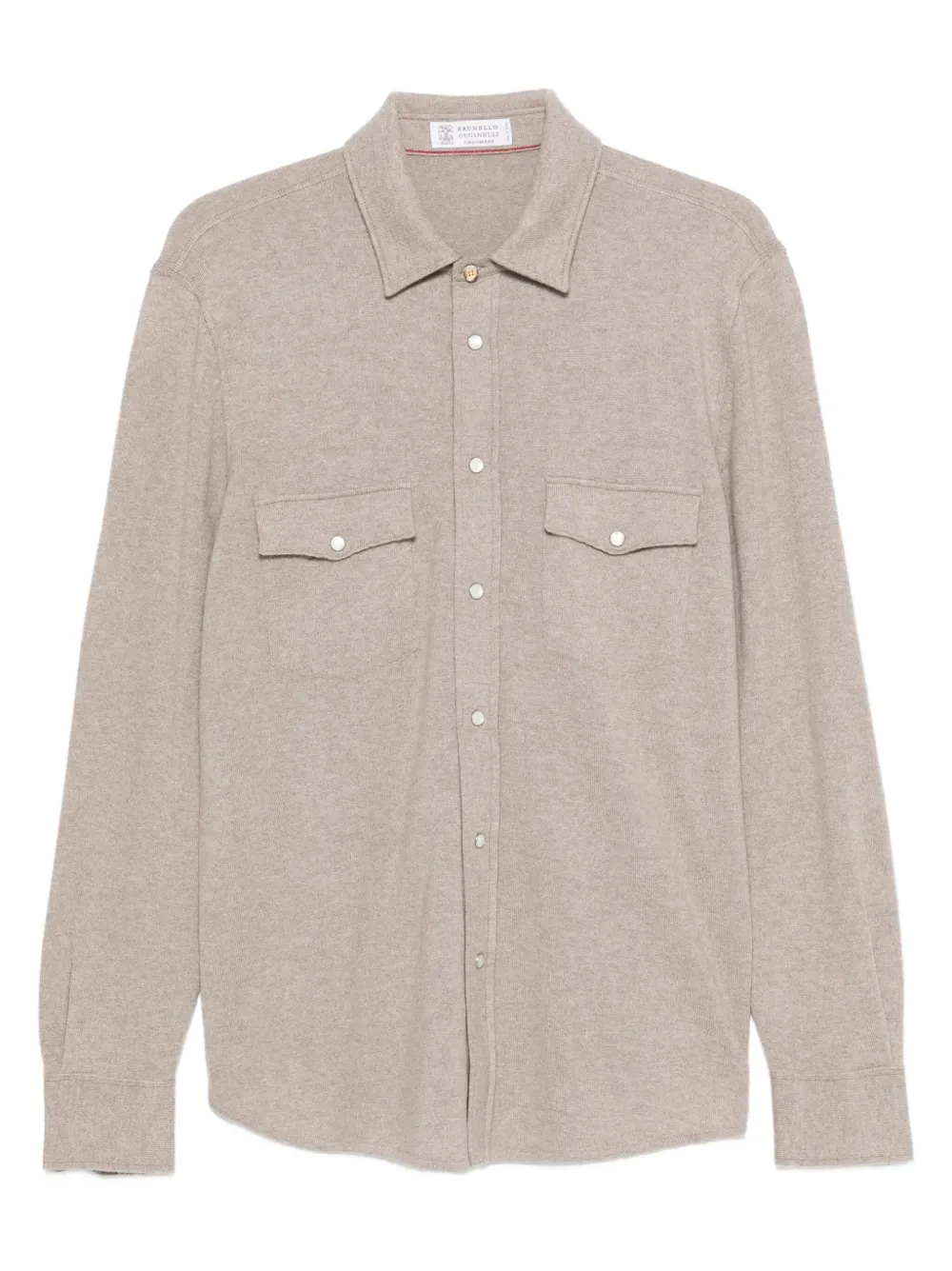 Brunello Cucinelli Hemdjacke aus Kaschmir | Nude | Image 1