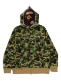 A BATHING APE® zip-up hoodie - Green