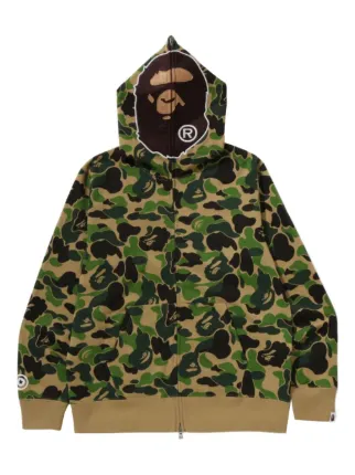 A BATHING APE® ジップアップ パーカー | グリーン | FARFETCH JP
