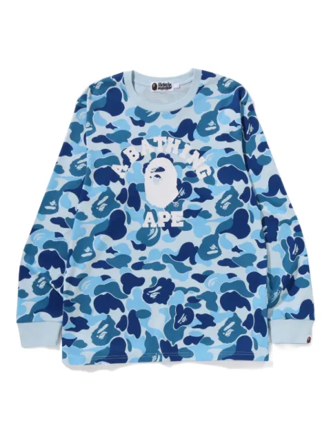 A BATHING APE® camouflage-print long sleeve T-shirt