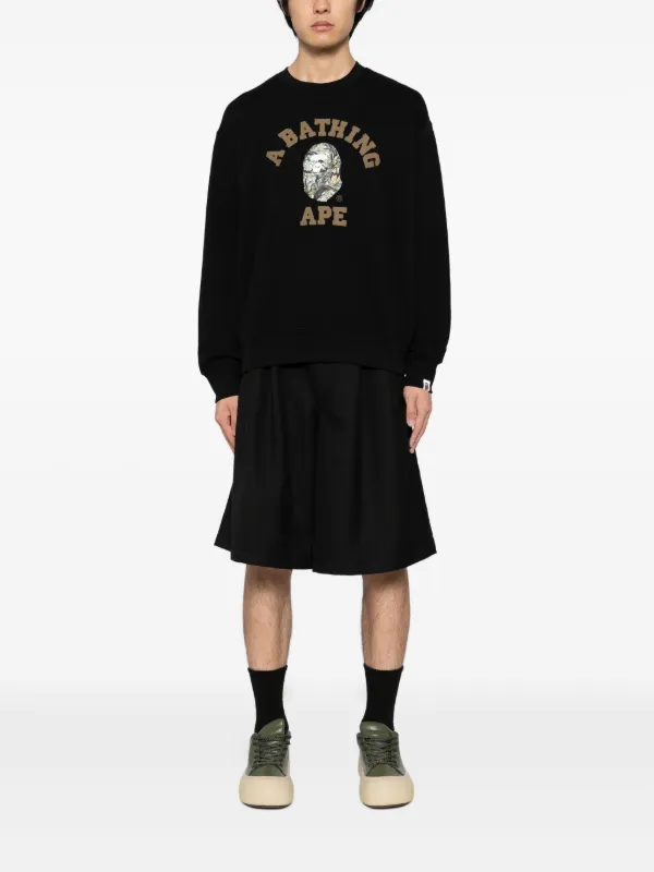 A BATHING APE® ロゴ スウェットシャツ | ブラック | FARFETCH JP