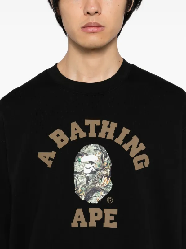 A BATHING APE® ロゴ スウェットシャツ | ブラック | FARFETCH JP