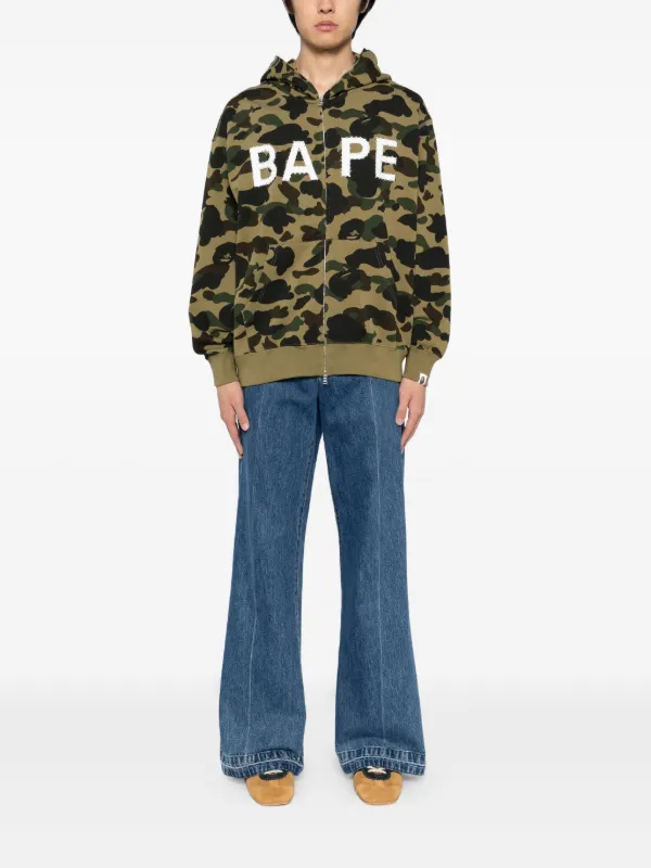 A BATHING APE® カモフラージュ パーカー | グリーン | FARFETCH JP
