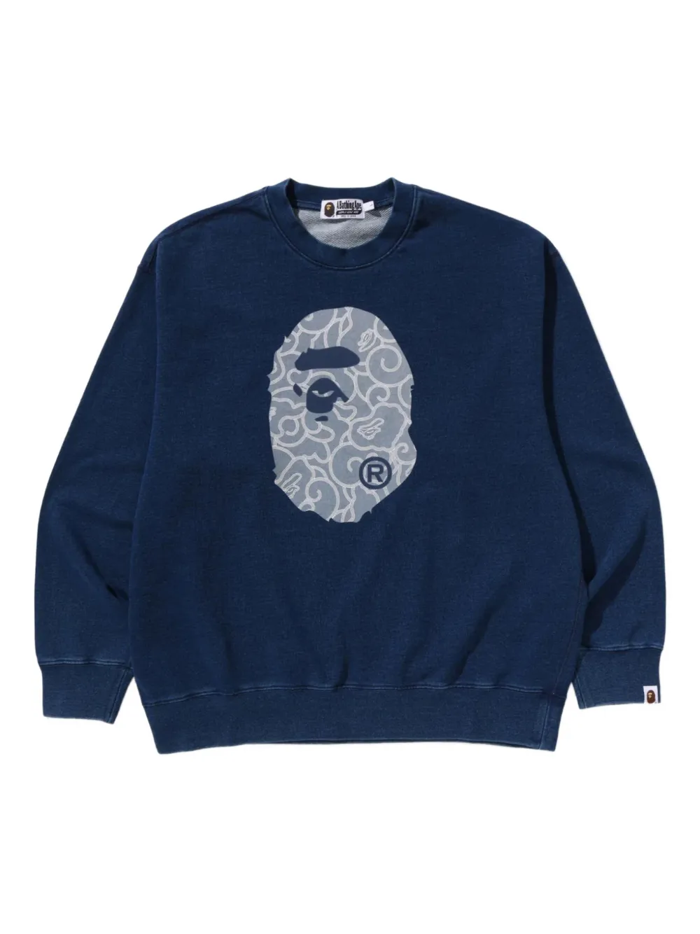 A BATHING APE® graphic-print sweatshirt | Blue | Image 1