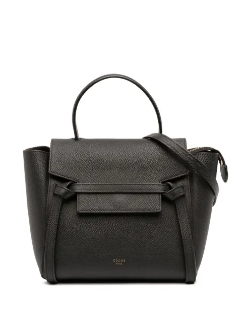 Celine Pre-Owned 2000-2025 Nano Grained Calfskin Belt Bag satchel