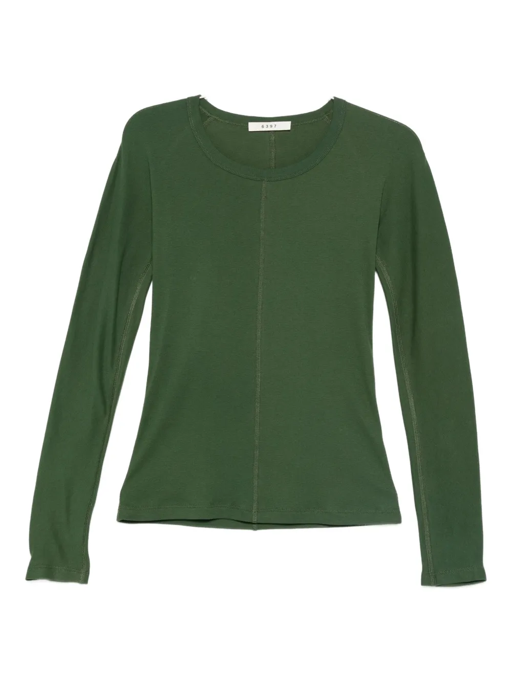 6397 seam-detail T-shirt | Green | Image 1