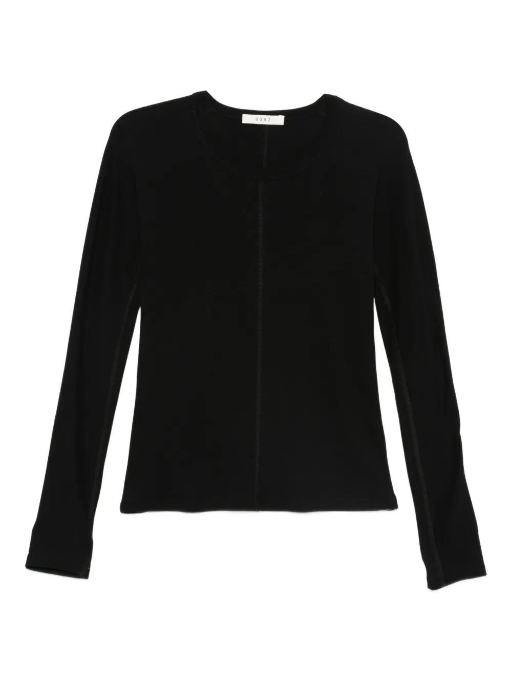 6397 ロングTシャツ - ブラック 6397 ロングTシャツ - ブラック