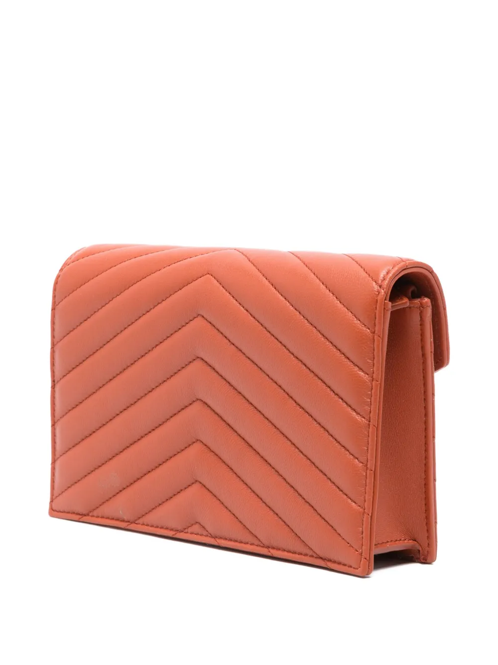 Saint Laurent Crossbodytas met chevron streep Oranje
