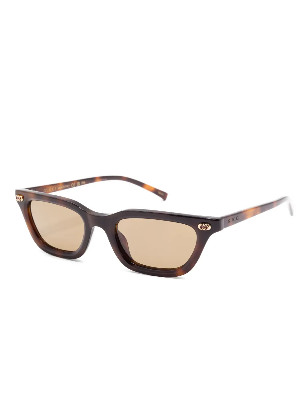 Gucci Eyewear logo-detail sunglasses - Bruin