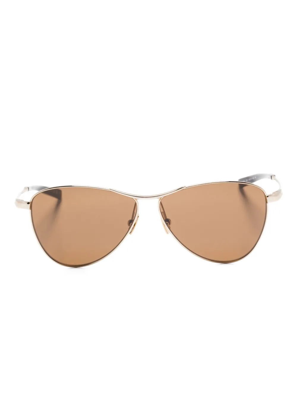 Saint Laurent Eyewear pilot-frame sunglasses | Gold | Image 1