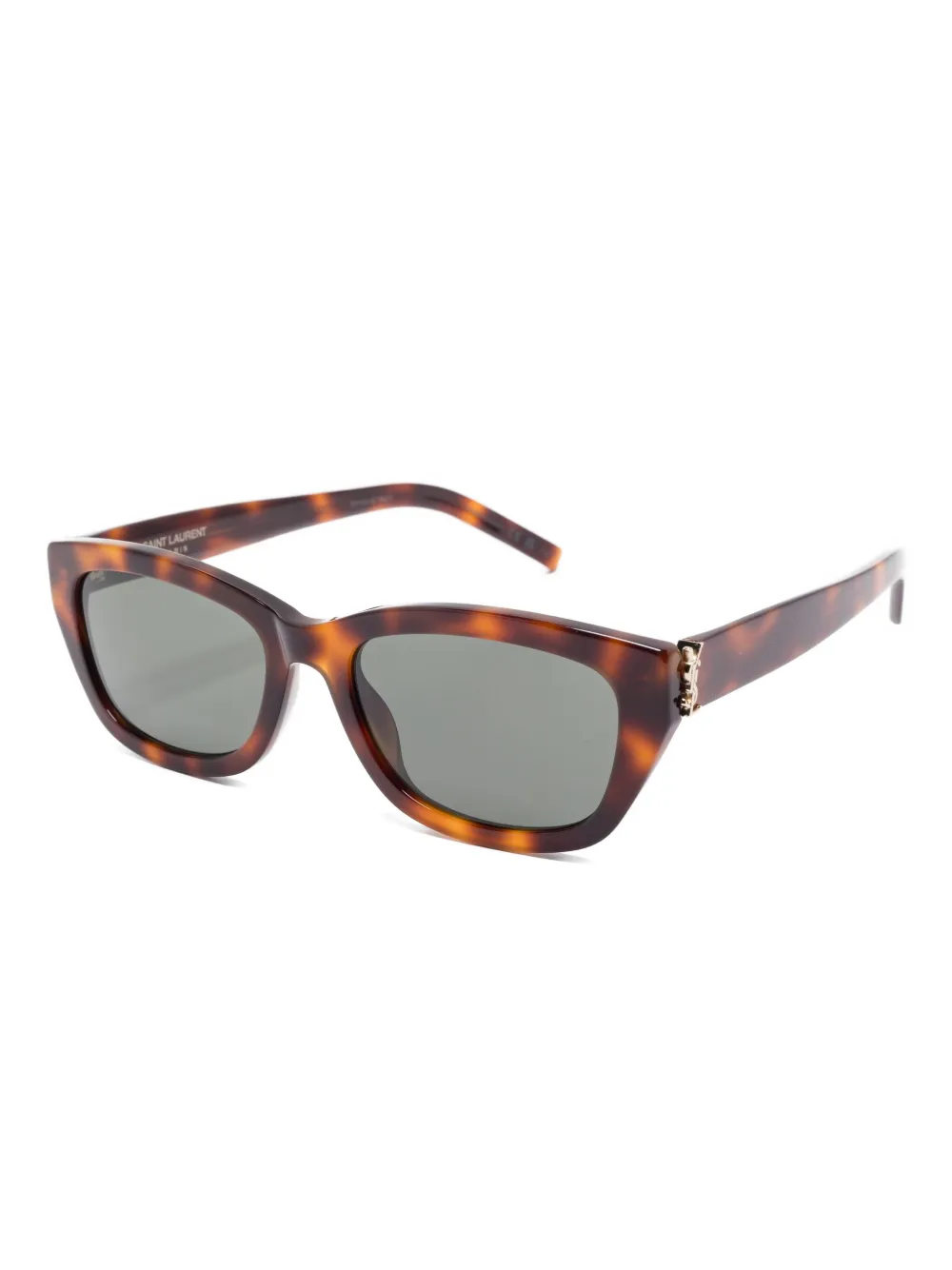 Saint Laurent Eyewear logo sunglasses - Bruin