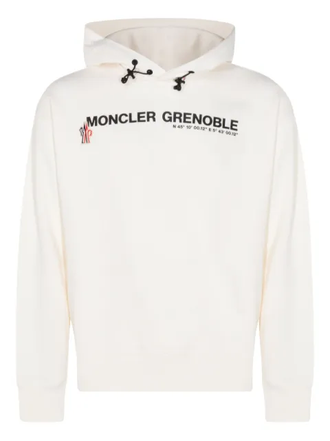 Moncler Grenoble logo-print cotton hoodie
