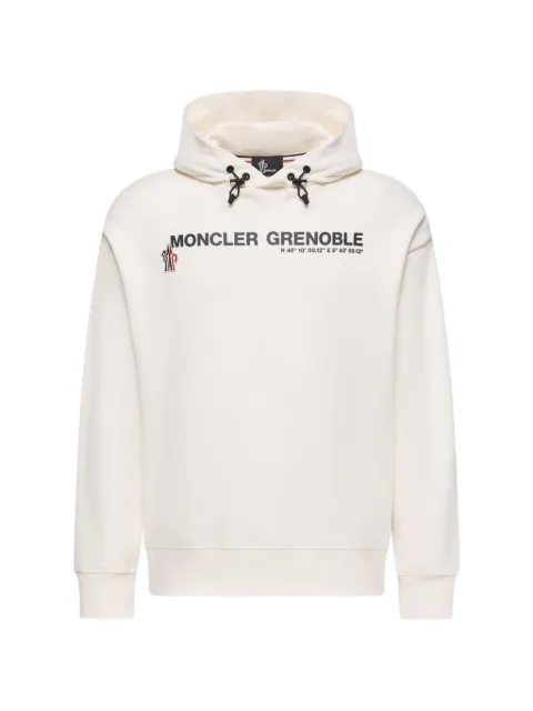 Moncler Grenoble logo cotton hoodie