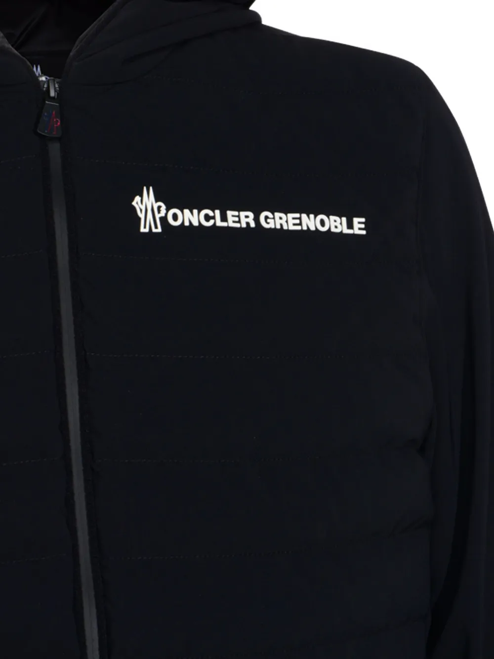 Moncler Padded Zip-up Sweatshirt In Black