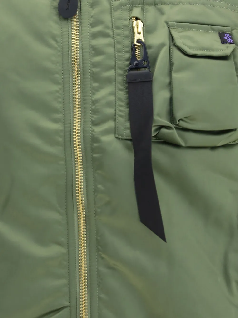Alpha Industries Gewatteerd jack met cargozak Groen