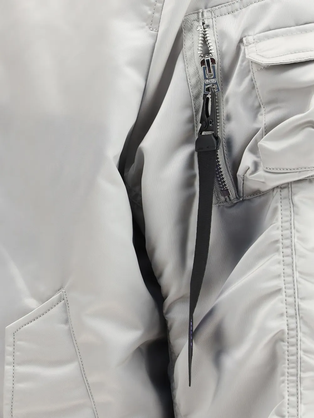 Alpha Industries Donsjack met ritszak Grijs