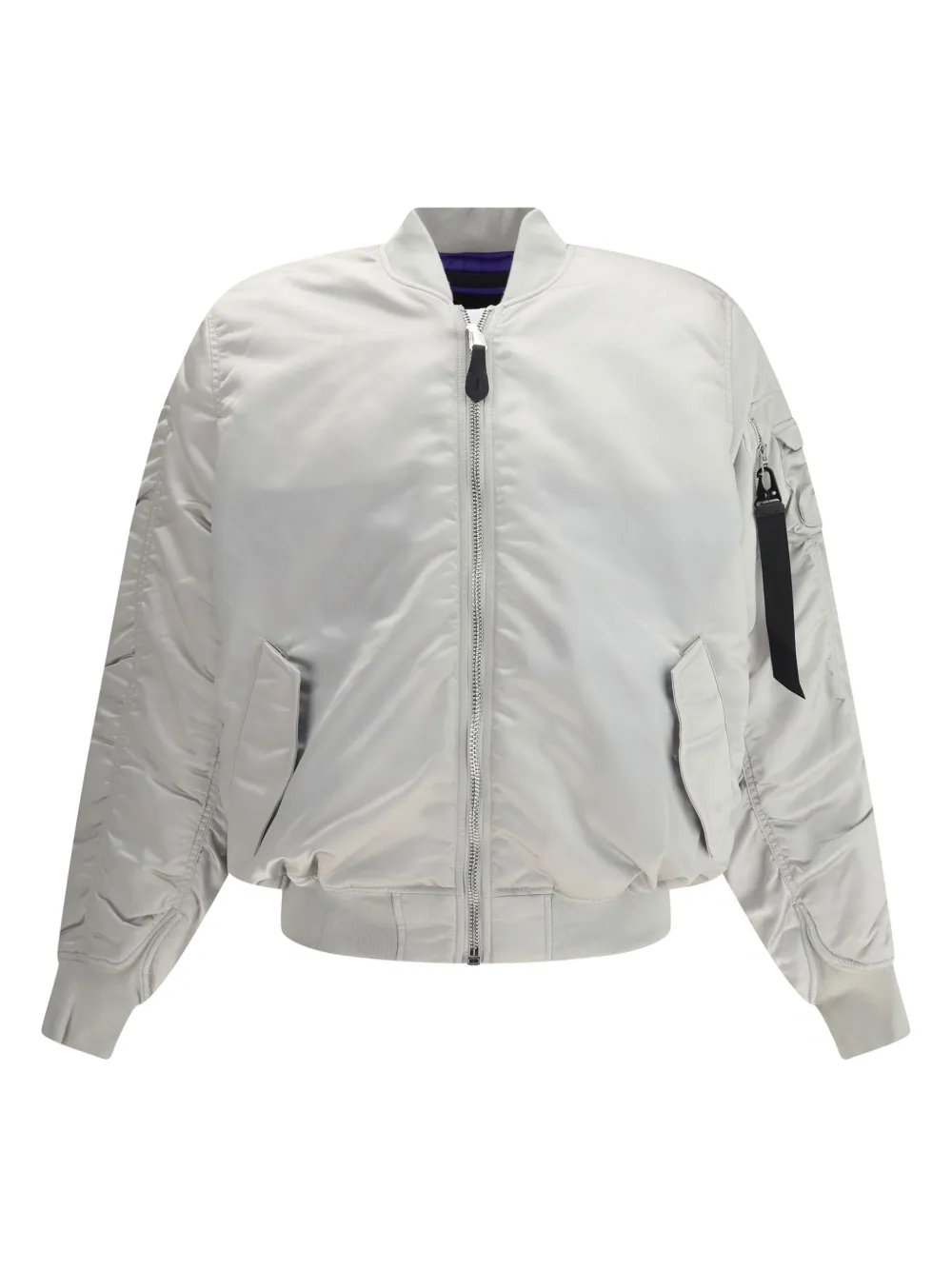 Alpha Industries chamarra capitonada con bolsillo y cierre | gris | Image 1
