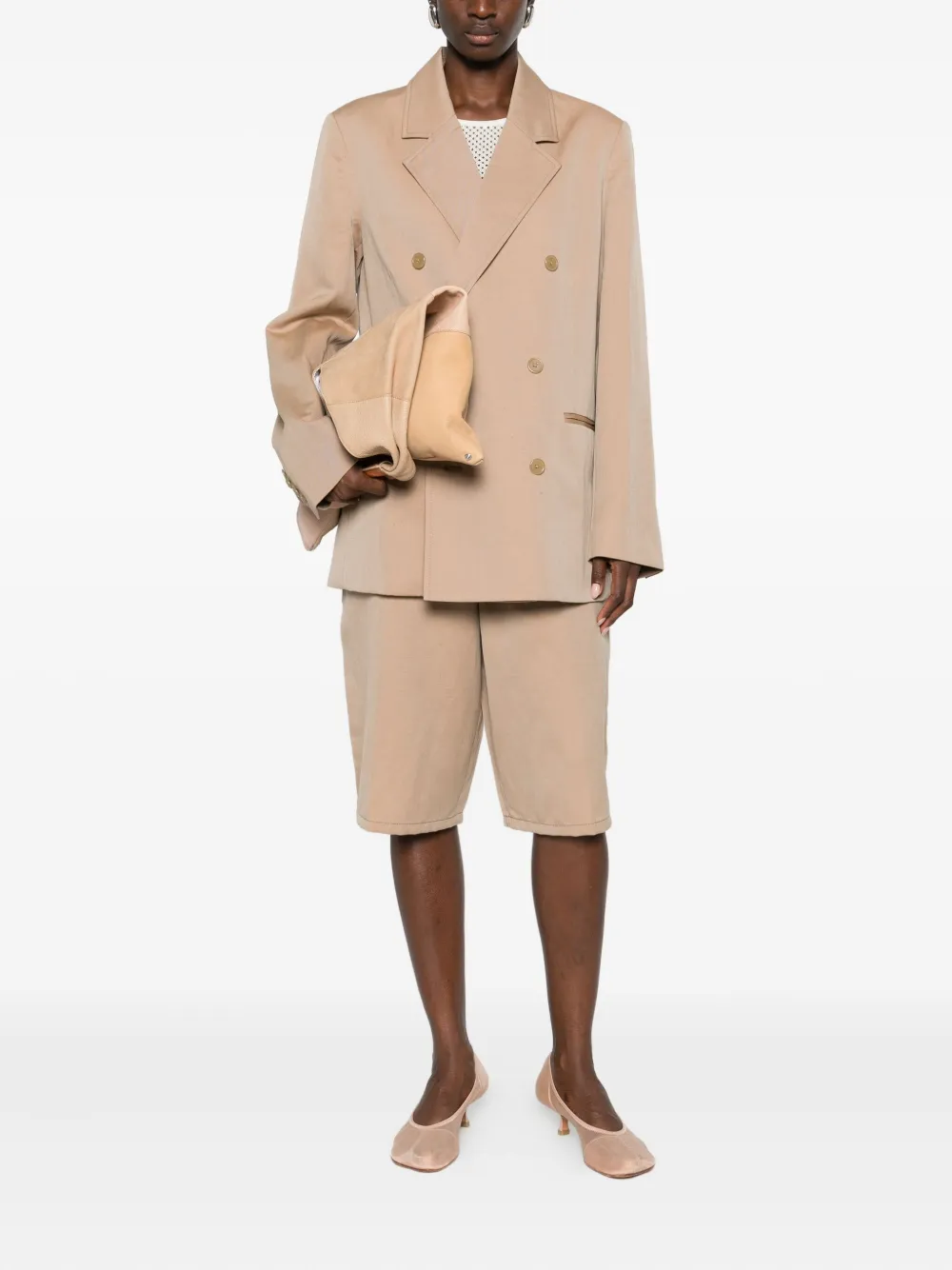 6397 Five-pocket Shorts In Brown