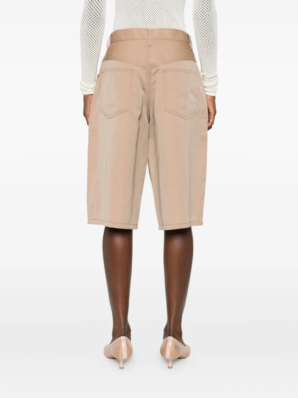 6397 Five-pocket Shorts In Brown