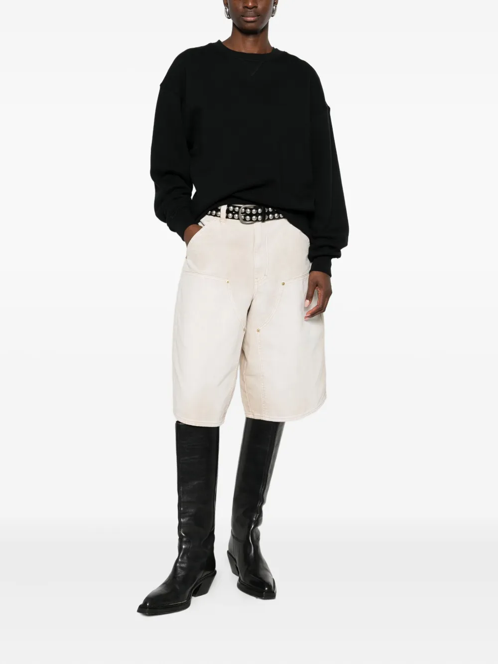 6397 Deb Crew-neck Sweatshirt In Black