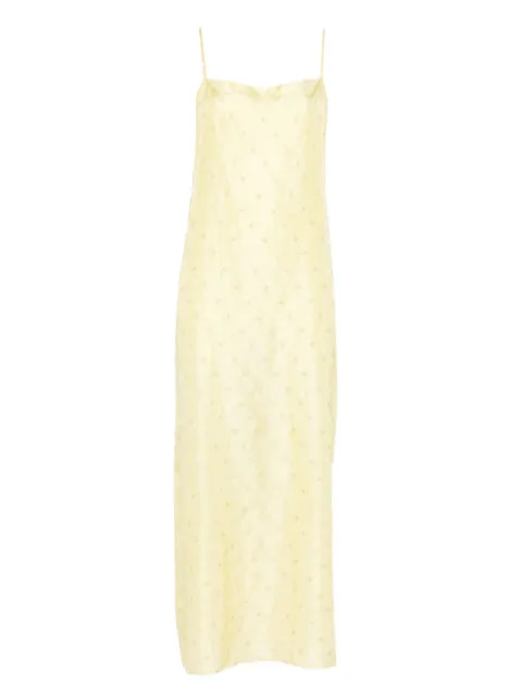6397 embroidered dot maxi dress