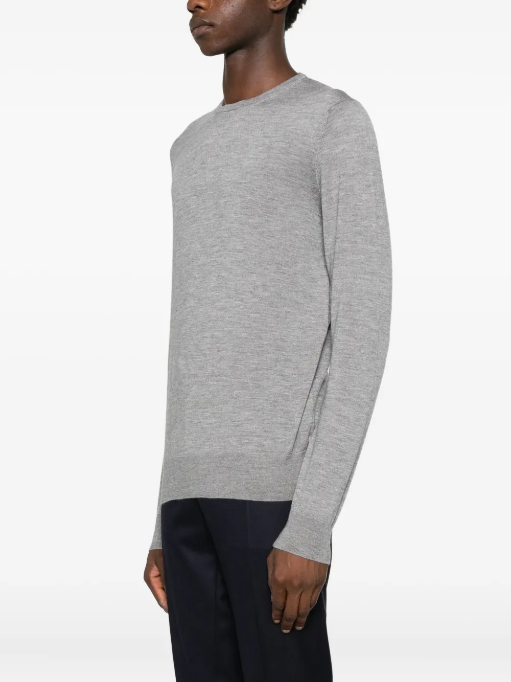  Bruno Manetti Fine-knit Jumper - Grey 