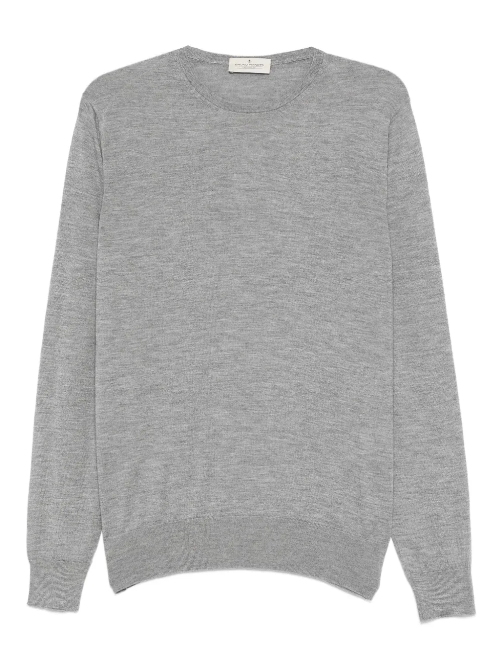 Bruno Manetti Fein gestrickter Pullover | Grau | Image 1