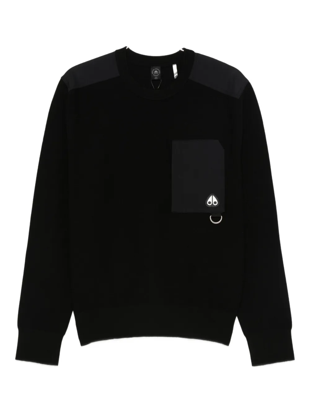 Moose Knuckles patch-pocket sweater | Black | Image 1